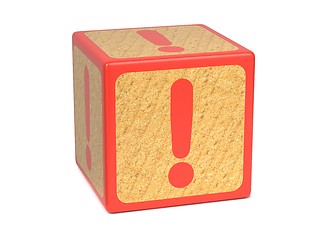 Image showing Exclamation Mark - Childrens Alphabet Block.