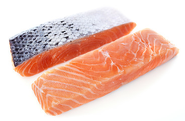 Image showing salmon fillets