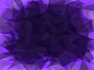 Image showing Abstract purple background with polygons