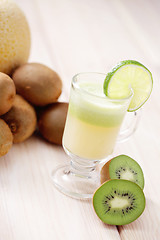 Image showing kiwi and melon juice