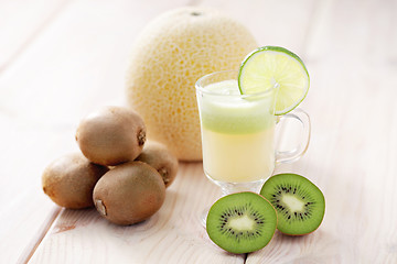 Image showing kiwi and melon juice