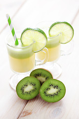 Image showing kiwi and melon juice