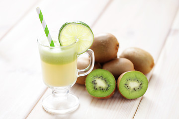 Image showing kiwi and melon juice