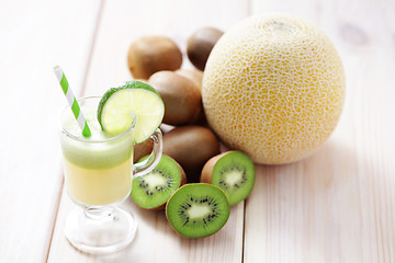 Image showing kiwi and melon juice