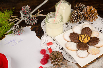 Image showing Santa wish list still life