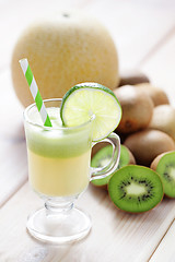 Image showing kiwi and melon juice