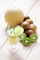 Image showing kiwi and melon juice