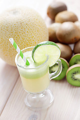 Image showing kiwi and melon juice