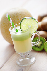 Image showing kiwi and melon juice