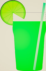 Image showing Vintage look Cocktail