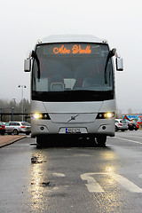 Image showing Grey Volvo Coach Bus