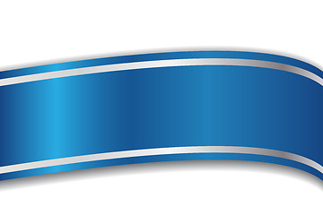 Image showing Blue ribbon 