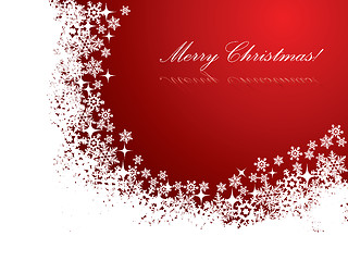 Image showing Red christmas card 