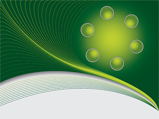 Image showing Green ball background 