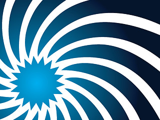 Image showing Swirl in blue 