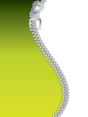 Image showing Green Zippered 