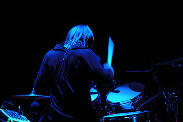 Image showing Drummer playing.