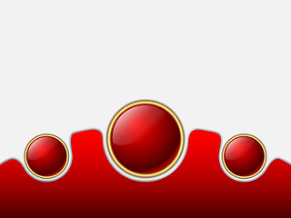 Image showing Abstract red balls 