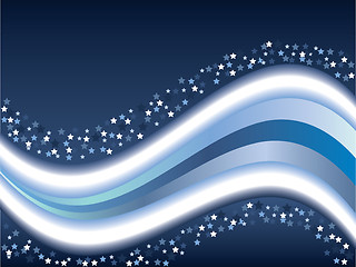 Image showing Waves & stars 