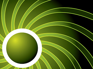 Image showing Swirl in green 