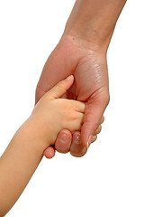 Image showing Young and old hands