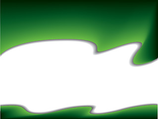 Image showing Abstract green wave 