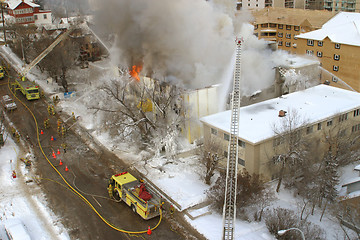 Image showing apartment fire