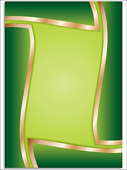 Image showing Green stylish background