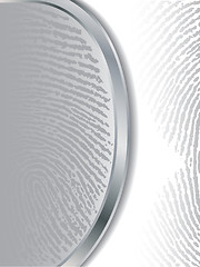 Image showing Fading gray fingerprints 