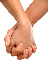 Image showing Hands on white background