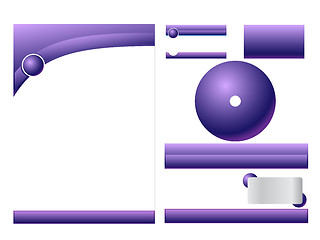 Image showing Purple corporate identity 