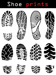 Image showing Shoe prints 