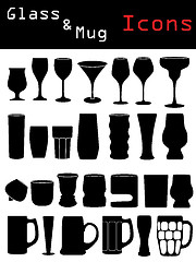 Image showing Glass & Mug Icons 