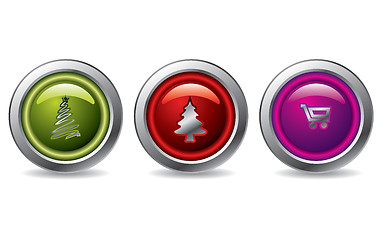 Image showing Christmas buttons 2 