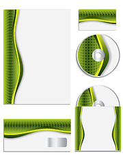 Image showing Textured company vector set 