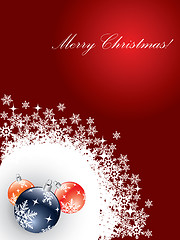 Image showing Red Christmas card