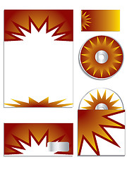 Image showing Orange company vector set 