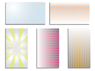 Image showing Color business card set