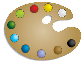 Image showing Paint Palette 