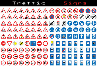 Image showing Traffic sign collection 