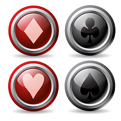 Image showing Poker Buttons 