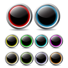 Image showing Glowing buttons 