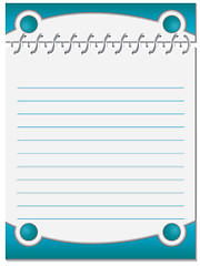 Image showing Blue design notebook 