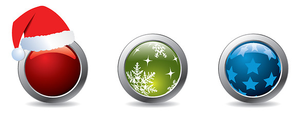 Image showing Christmas buttons 