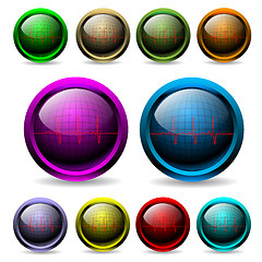 Image showing Colorful buttons 