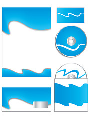 Image showing Cool blue company vector set 2 
