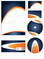 Image showing Blue & Orange Company vector set 