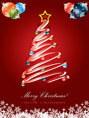 Image showing Christmas tree card 