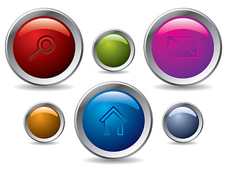 Image showing Web button set 