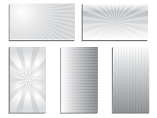 Image showing Gray business card set 